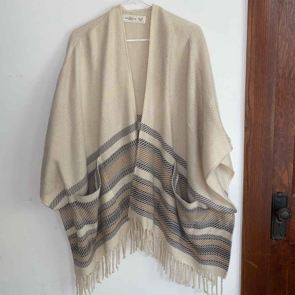 Abercrombie shawl sweater